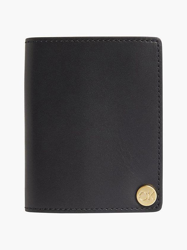 Calvin Klein USA Leather With Case Mens Cardholder Black 7459062-KE